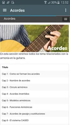 Curso de Guitarra Gratis android App screenshot 5